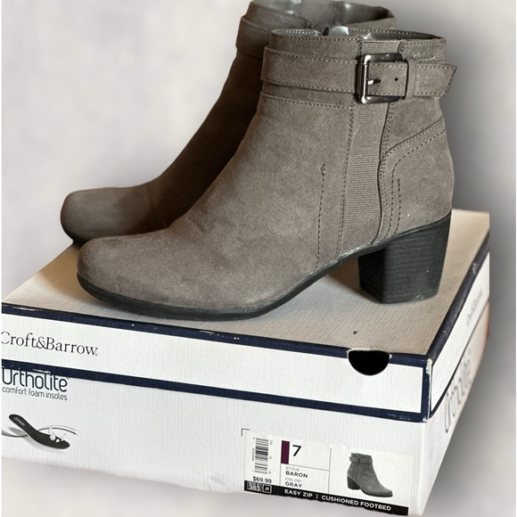 croft & barrow Shoes - Croft&Barrow Ortholite Comfort Foam Insoles Ankle Boots - Size 7‎